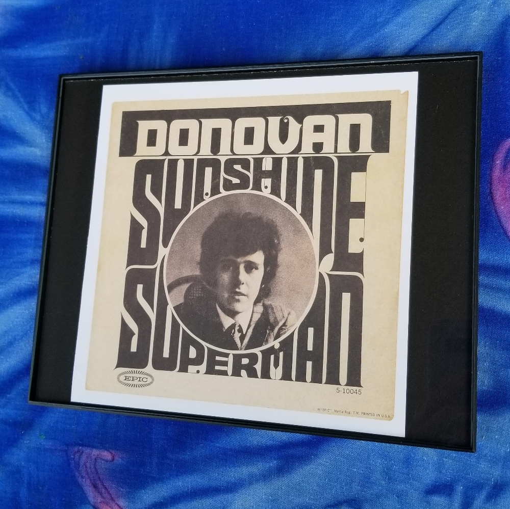 Donovan Mellow Yellow Singer Songwriter Guitar Music Studio Decor Wall Decor